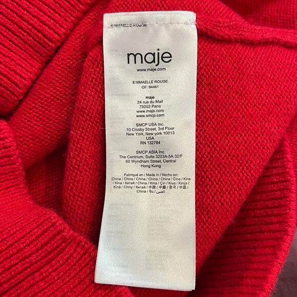 Maje Maelle "Rendez-vous Palais Royale" Beaded Sweater Size 1 or Small - Picture 5 of 6